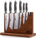 HOSHANHO 7PCS Kitchen Knife Set, Japanese Magnetic Knife Block Set