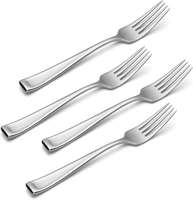 Oneida Moda Dinner Forks Silverware Set for 4, Flatware