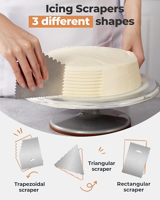 Kootek 35 Aluminum Cake Decorating Kit, Baking Tools for Beginners & Pros