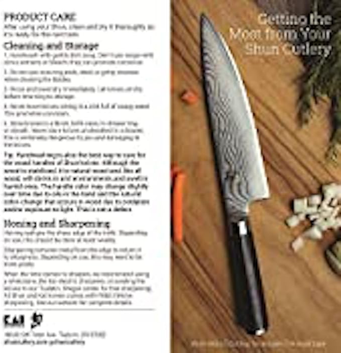 Shun Classic 7 Piece Essential Block Set, Includes 8" Chef, 3.5" Paring, 6" Utility, 9" Bread Knives & Herb Shears, Handcrafted Japanese Knife Block Set, Pakkawood Handles