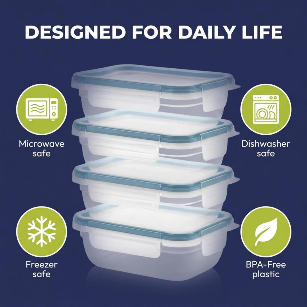 Snapware Plastic Total Solutions (5-Pack, 3 Cup) Food Storage Containers