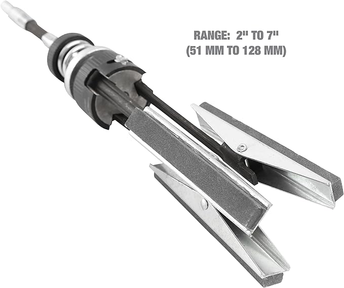 OEMTOOLS 25041 Adjustable Engine Cylinder Hone Deglazer, 2" to 7" Range, Engine Cylinder Hone Tool with Medium Grit Stones, Fits 1/4" to 1/2" Drill