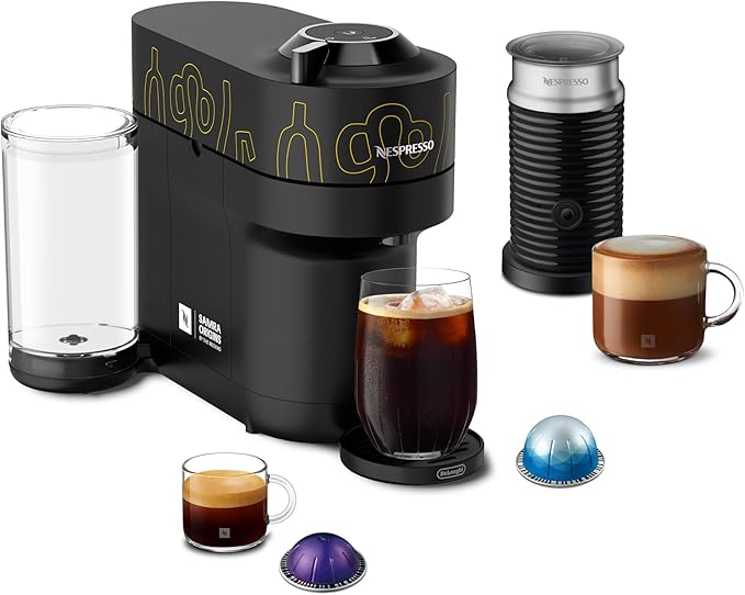 Nespresso Samra Origins Vertuo Pop+ Coffee Machine with Milk Frother