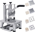 Rismanor Commercial French Fries Cutter 1/4″ 3/8″ 6 Wedges 6 Wedges to Core Stainless Steel Blades Potato Slicer Fruit Chopper for Restaurant Home Kitchen Cutting, Sliver
