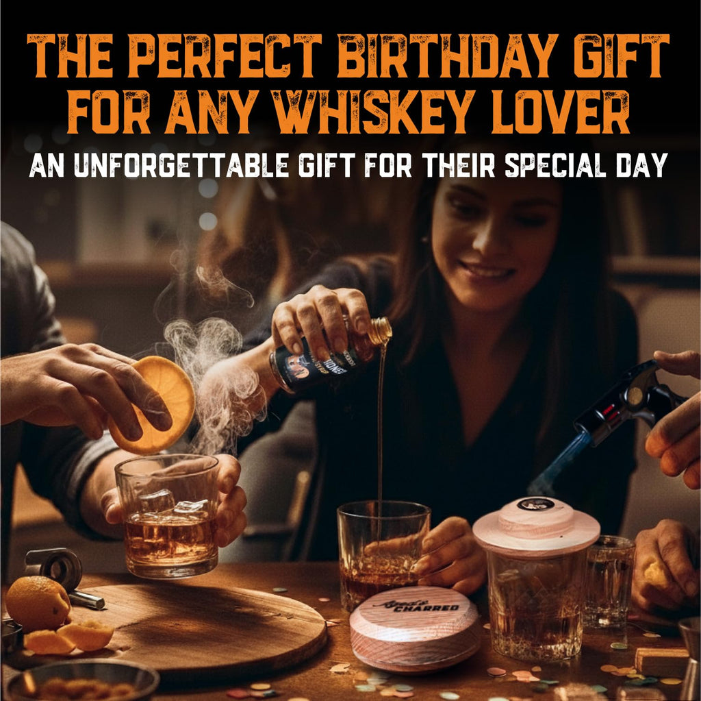 Whiskey Smoker Kit with Torch and Old Fashioned Syrup (No Butane)