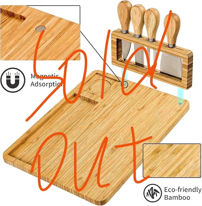 ORIDOM Cutting Board Wood Chopping Board Double Sided Charcuterie Boards Serving Board Morandi Pink