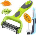 GANNK Potato Apple Vegetable Peelers for Kitchen, I and Y Peelers for Fruit Veggie Potatoes Carrot Cucumber, 3 in 1 Blade Spin Design With Julienne Multifunctional