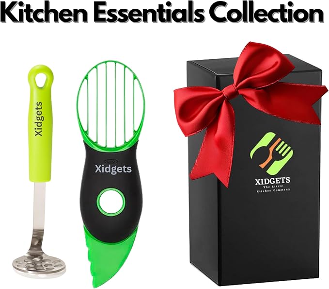 2pc Avocado Tool Set in Box - 3-in-1 Avocado Slicer with Cutter & Pit Remover + Mini Masher
