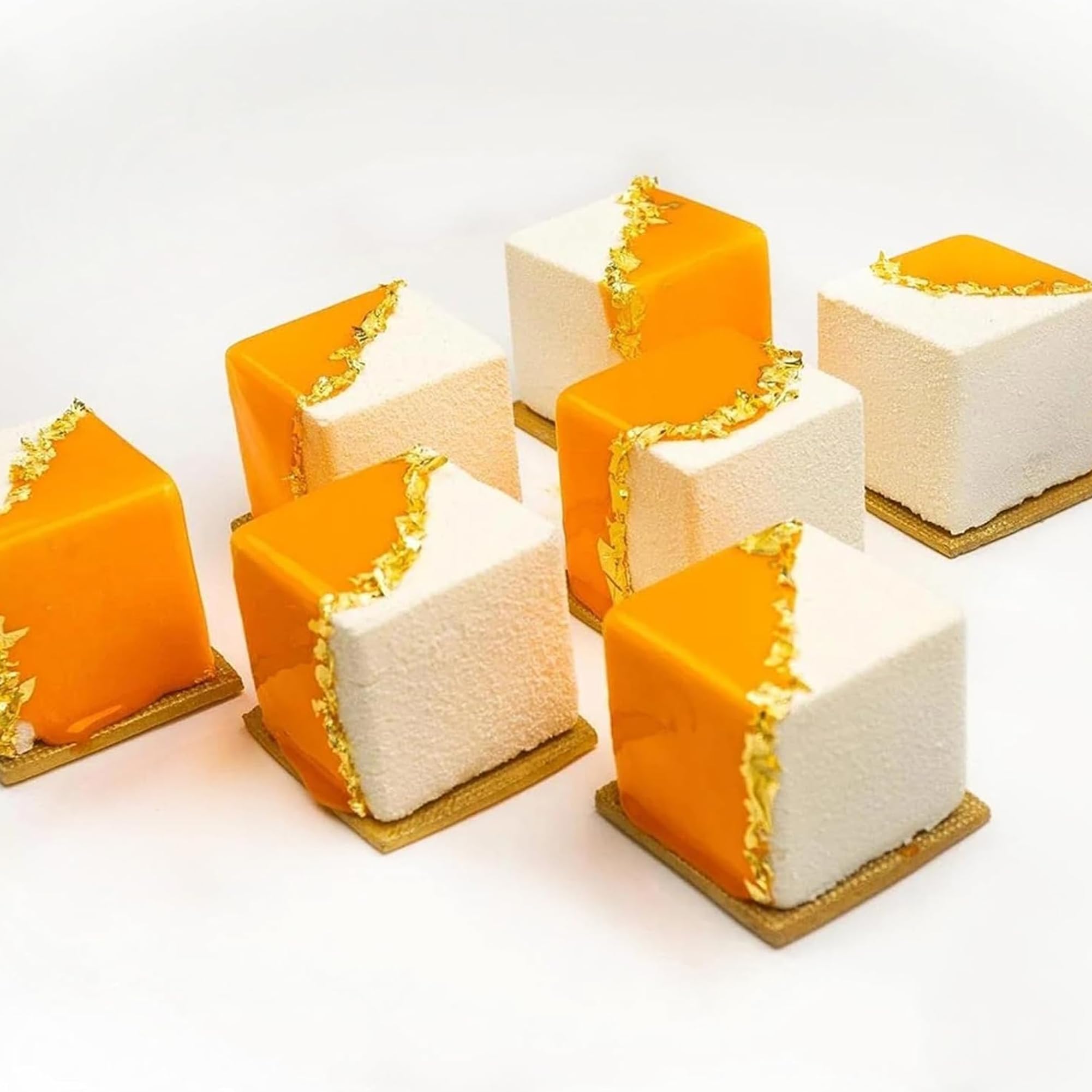 OCPO Kitchen Square Silicone Mold for Baking Mousse Cake, 15 Cavities