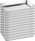 BIEAMA 12 Pack Stainless Steel Toaster Oven Baking Sheets, 10.5 x 8 in