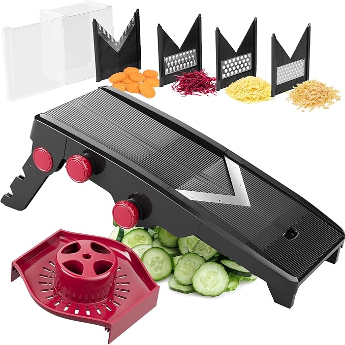 Mueller Austria Mandoline Slicer, Adjustable Vegetable Chopper, Grater