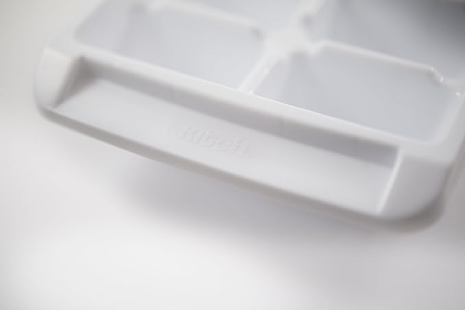Kitch Ice Tray Easy Release White Ice Cube Trays, 16 Cube (Pack of 2) (2867-WHT-2)