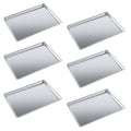 Pack of 6 | 18 in. x 26 in. Full Size Aluminum Bun. / Sheet Pan | Ideal for baking, roasting, cooling, prepping, or storing - a must-have in restaurants, bakeries, and busy kitchens.