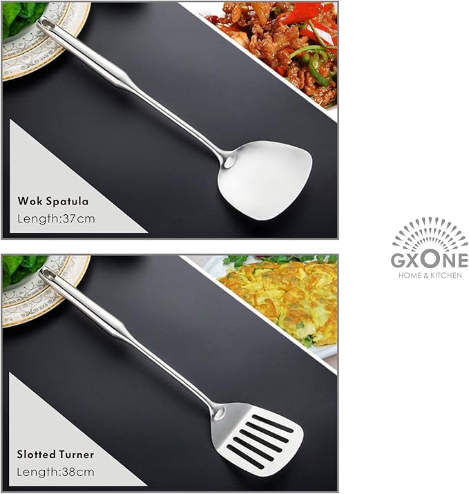 Cooking Utensils Set,6 PCS with Utensils Holder,304 Stainless Steel