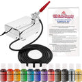 U.S. Cake Supply Complete Cake Airbrush 12 Color Decorating Kit