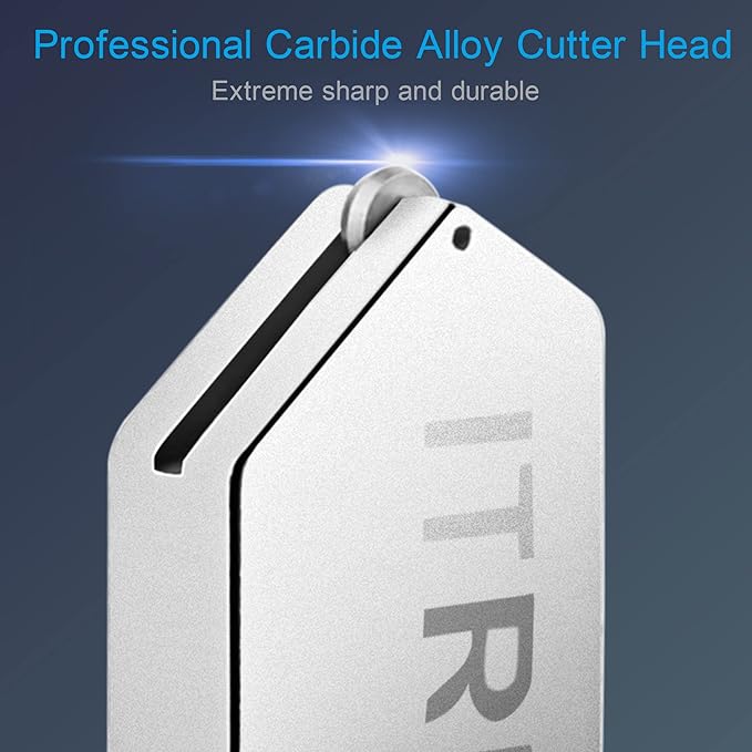 Glass Cutter 2mm-20mm, Glass Cutting Tool with Glass Oil & 3 Carbide Heads
