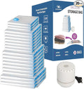 Vacuum Storage Bags 20 Pack Electric Pump, 80% Space Saver Vacuum Seal bags