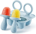 ACOOKEE Toddler Popsicles Molds 1 Pack 4 Handle, BPA Free, Silicone Baby Popsicles Molds Easy Release Ice Cream Molds Reusable