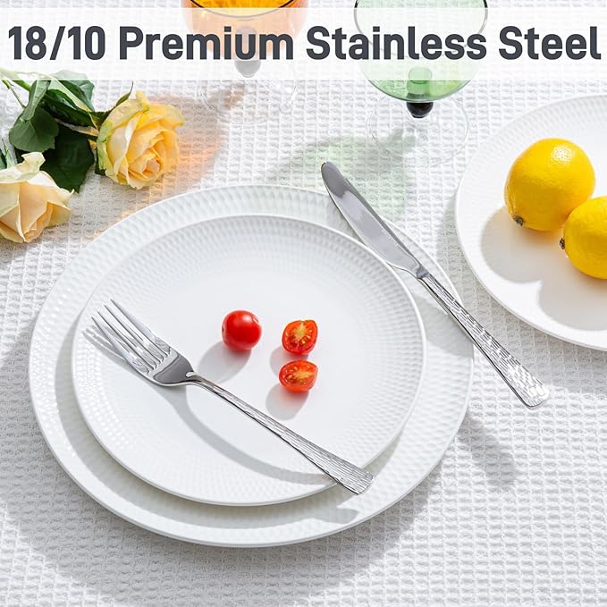 Silverware Set for 4, 20 Piece Flatware Set, 18/10 Stainless Steel