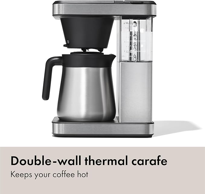 OXO Brew 8-Cup Coffee Maker - Single-Serve, Thermal Carafe, Stainless Steel