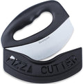 Suanyok Pizza Cutter Stainless Steel Rocker Blade with Cover(Black)