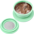 VVGCS Collapsible Travel Pour Over Coffee Maker Camping, Paperless Silicone Collapsible Pour Over Coffee Dripper with Metal Coffee Filter, Portable Coffee Strainer Pour Over Cup Single Serve (Green)