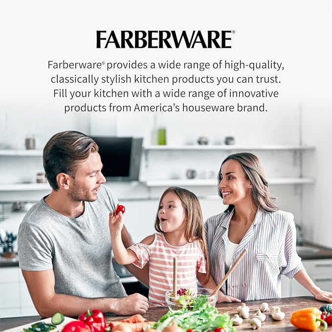 Farberware Meat Masher and Chopper Tool with 5 Beveled Blades - Ground Beef Chopper, Potato Masher, Batter Stirrer - Heat Resistant to 450 F, Dishwasher Safe