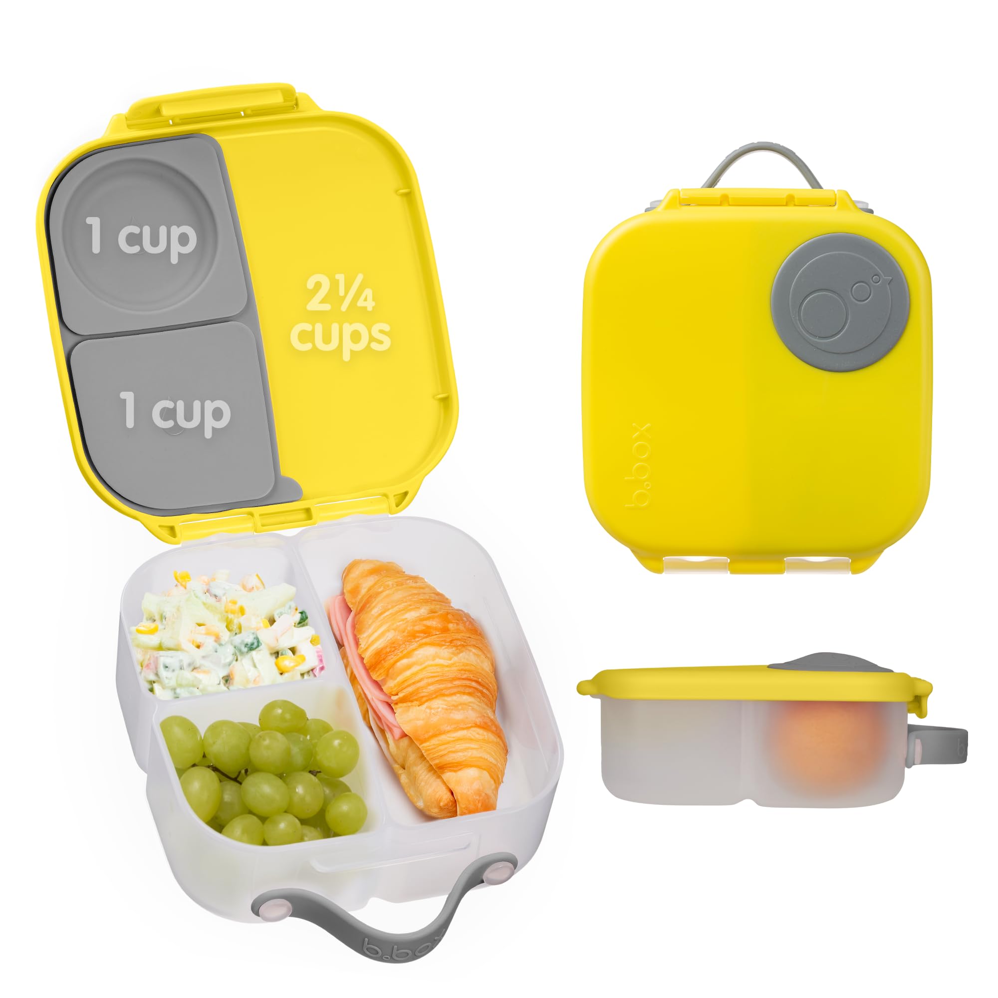 b.box Mini Lunch Box, Snack Containers for Kids, Lunch Box Kids, 4.25 Cup