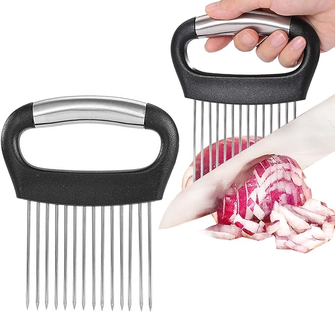 JAYVAR Large Onion Holder for Slicing, 304 Stainless Steel