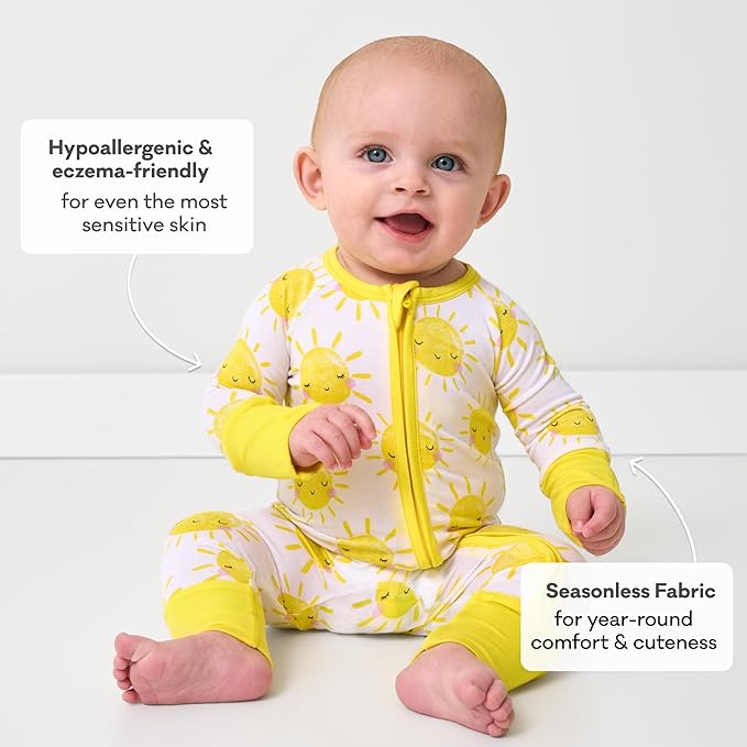 Little Sleepies Baby Pajamas, Sunshine, Preemie