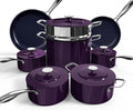 Nuwave Lux 13pc Forged Lightweight Nonstick Ceramic Cookware Set, PFAS-Free