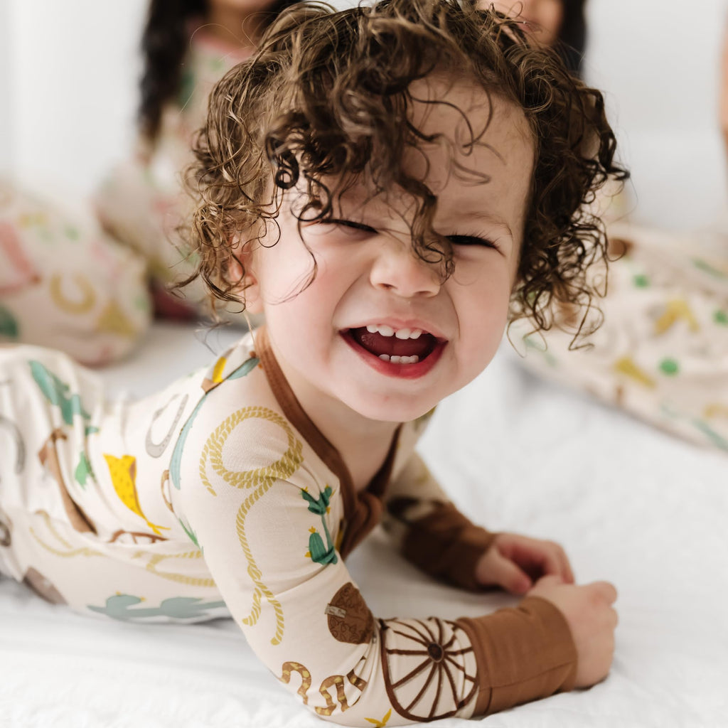 Little Sleepies Baby Pajamas, Caramel Ready to Rodeo, 3T