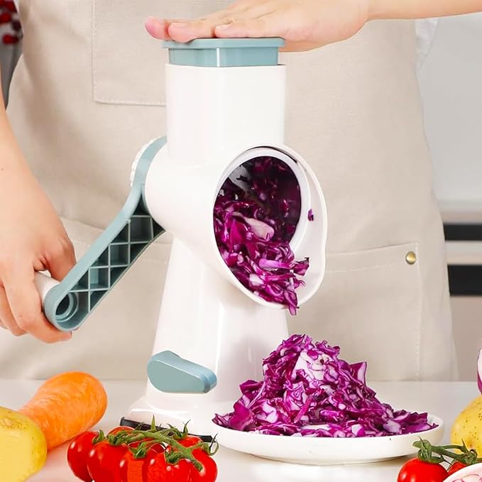 Dachenus Cheese Grater Rotary Cheese Grater,Versatile Cheese Shredder