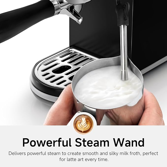 HIBREW H10B Programmable Espresso Machine with LED Display & Pressure Gauge