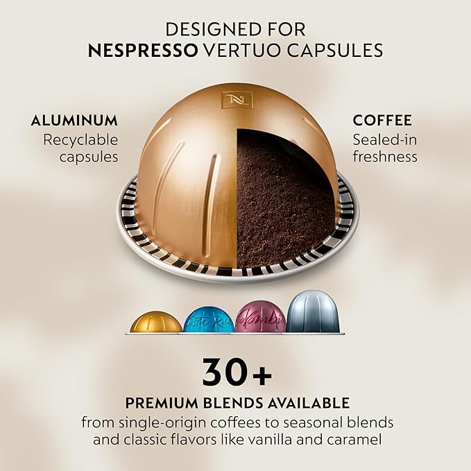 Nespresso Vertuo Pop+ Deluxe Coffee & Espresso Maker by De'Longhi, Black
