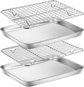 Baking Sheet with Rack Set, Stainless Steel Cookie Sheet with Cooling Rack