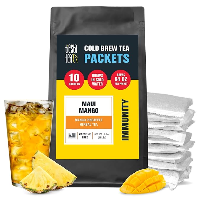Tiesta Tea - Maui Mango Cold Brew, Loose Leaf, Mango Pineapple Herbal Tea