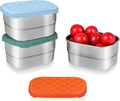 IUAOWEI 3Pack 8oz Stainless Steel Snack Containers for Kids,snack box small