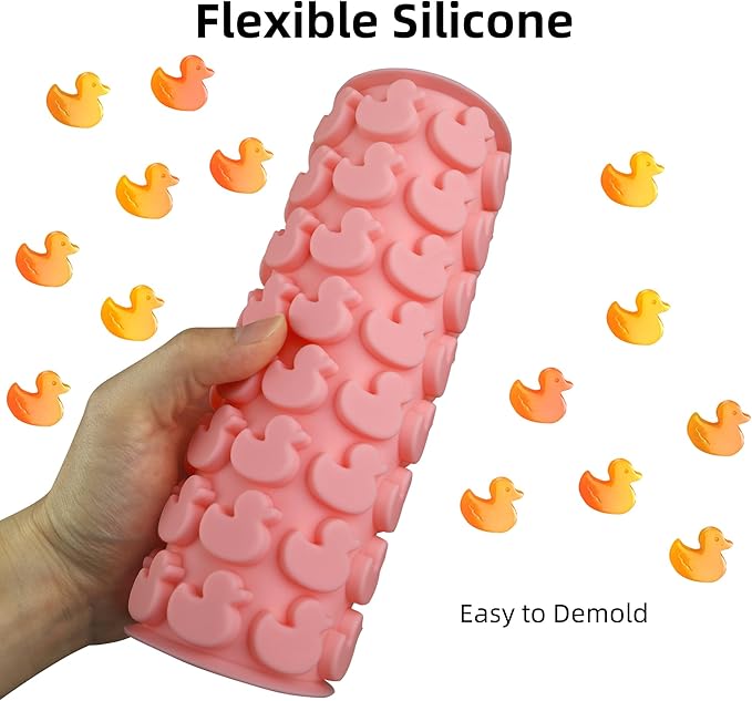 EDUEE Mini Duck Silicone Molds Pet Molds for Dog Treat 96 Cavity for Baking Biscuits, Cookie, Candy, Chocolate, Gummy, Cookie