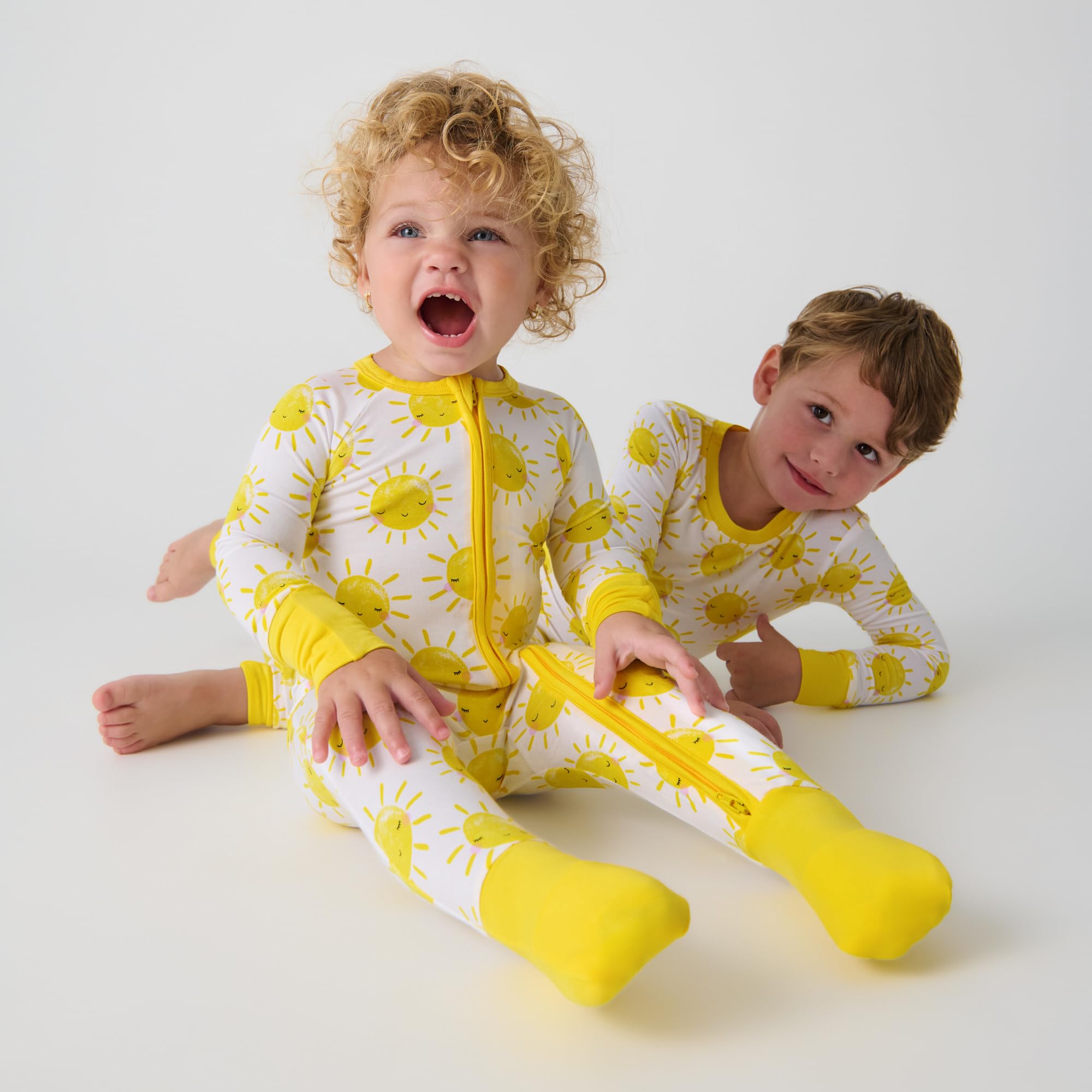 Little Sleepies Baby Pajamas, Sunshine, Newborn