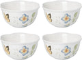 Lenox Butterfly Meadow Porcelain 4-Piece Dessert Bowl Set for 4, 12oz
