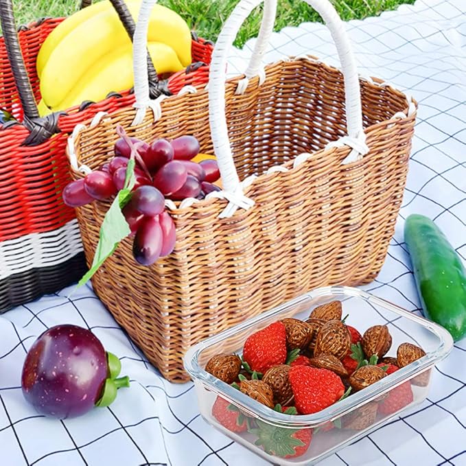 M MCIRCO 10 Pack,22 oz Glass Food Storage Containers with lids, Gray