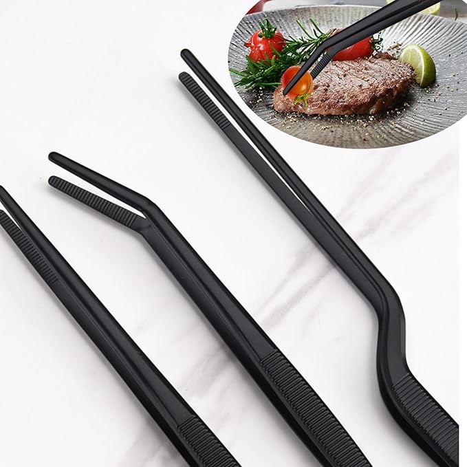 Acronde 11.8 Inch Professional Stainless Steel Food Tongs