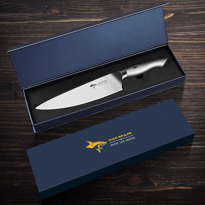 MAD SHARK 8 Inch Chef Knife, Professional Ultra Sharp Kitchen Knife
