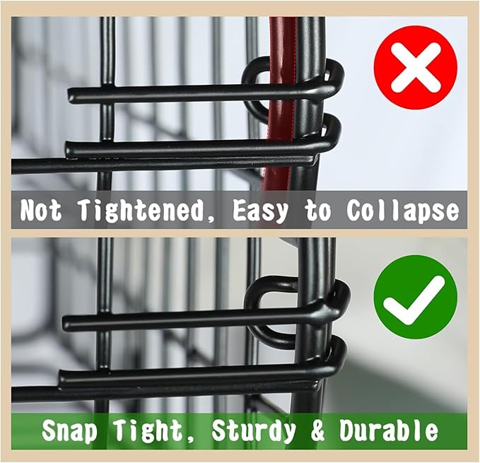 X-cosrack Metal Wire Baskets for Pantry Organization and Storage Freezer Organizer Bins with Handles 4 Pack-12"x12"x6" Extra Large Mesh Bin for Pantry Kitchen Laundry Closet Garage Patent Design