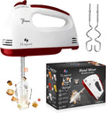 TechnoLegend Hand Mixer Electric Handheld – 7 Speed Ultra Power Electric Mixer Handheld (White)