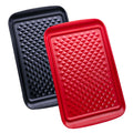 LEHAHA Grilling Prep and Serve Trays, BBQ Serving Platter, Melamine Serving Trays for Food, Set of 2, Great Gift for Father's Day, BBQ Lovers, Prefect for Chrismas Festival and Everyday use.