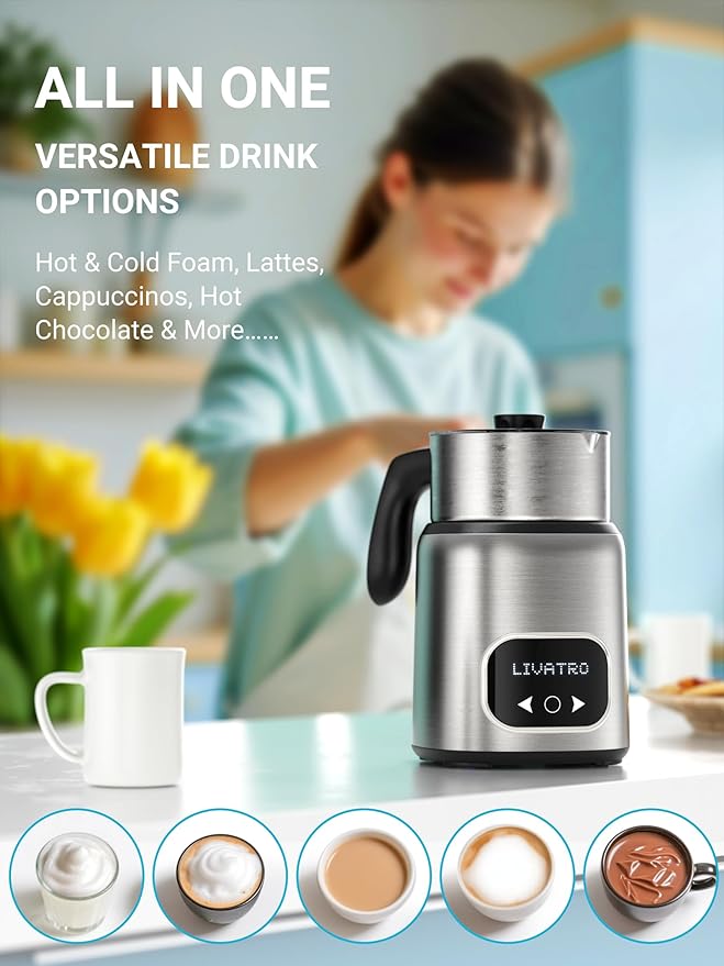 12-in-1 Milk Maker Machine: Automatic Milk Maker for Almond Oat Plant-Based Milk, Detachable Design, Self-Cleaning, 24H Delay Start, Keep Warm, Safety Lock, Homemade Vegan Drinks