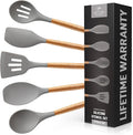 Zulay Kitchen 5 Piece Silicone Utensil Set