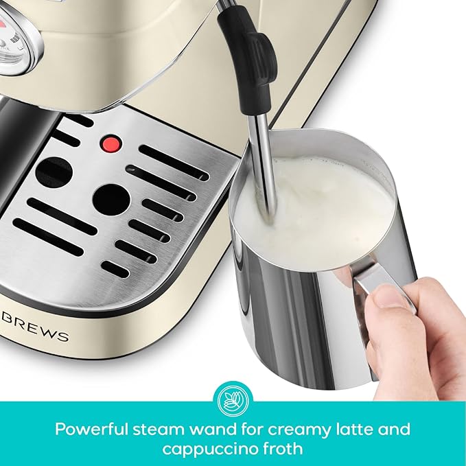 CASABREWS CM5418 Espresso Maker, Compact Espresso Machine with Milk Frother